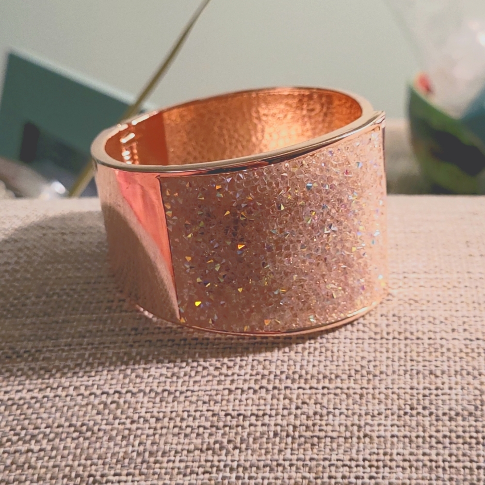 Rose gold bangle bracelet